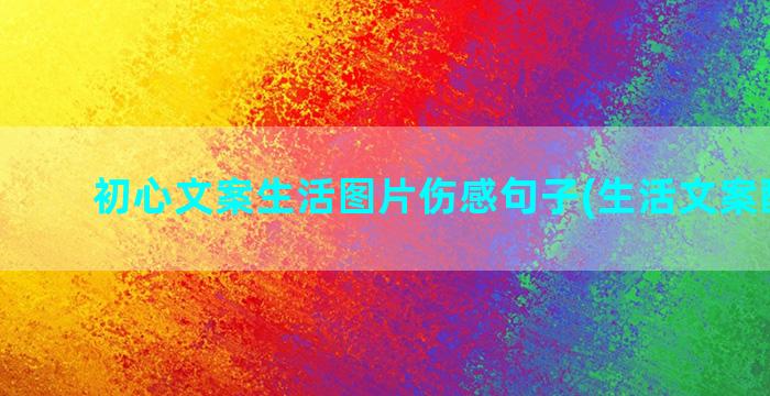 初心文案生活图片伤感句子(生活文案配图片)