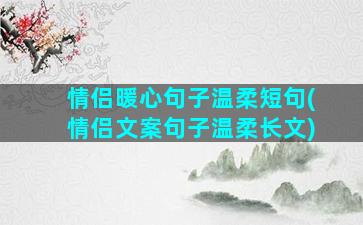 情侣暖心句子温柔短句(情侣文案句子温柔长文)