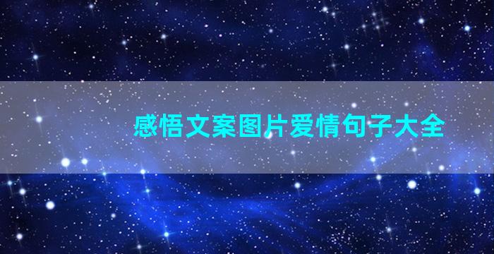 感悟文案图片爱情句子大全