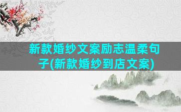 新款婚纱文案励志温柔句子(新款婚纱到店文案)