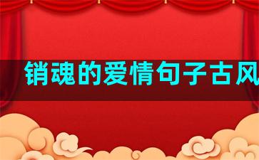 销魂的爱情句子古风短句